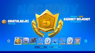 KARNET BOJOWY ZA DARMO Fortnite Sezon 5 [upl. by Anastasio]