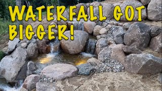 EXTREME Fishing Pond Aeration  Waterfall Expansion and More [upl. by Ikkim]