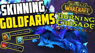 Skinning Goldfarms in TBC Classic [upl. by Maffa]