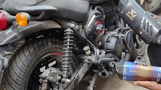 Royal Enfield hunter 350 best exhaust range  hunter silencer sound [upl. by Sharpe940]