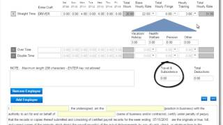 Module 3 Online Certified Payroll Reporting Entering Payroll Information  Part 2 413 [upl. by Ettenrahc620]