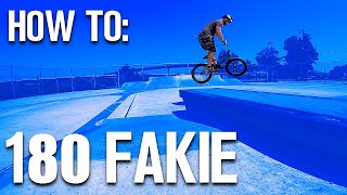 How To 180 Fakie BMX [upl. by Danziger428]