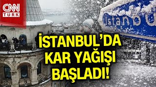 Kar Yağmur Fırtına İstanbulda Kar Yağışı Başladı Haber [upl. by Petrina]