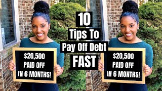 10 Tips To Pay Off Debt FAST [upl. by Clippard]