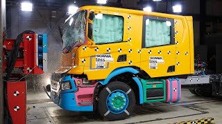 How Scanias crash tests work [upl. by Gnal]