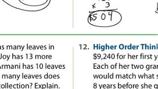 Lesson 62 Continue to Solve Comparision Situations 4th grade EnVision [upl. by Elraet]