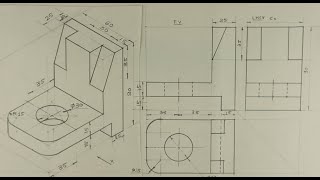 Orthographic Projection  Engineering drawing  Technical drawing [upl. by Wexler]