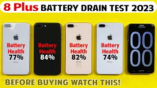 Testing Different Battery Health of 8 Plus in 2023  iPhone 8 Plus Battery Life Drain Test in 2023 [upl. by Avelin764]