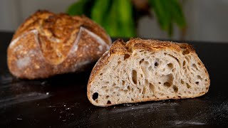 EASY SOURDOUGH BREAD RECIPE  TARTINE BASIC COUNTRY BREAD [upl. by Salkin]