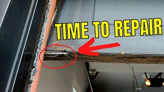 How to Replace Damaged Garage Door Seal  This Method is Easy [upl. by Gahan]