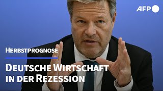 Herbstprognose Deutsche Wirtschaft 2024 in der Rezession  AFP [upl. by Eyahsal542]