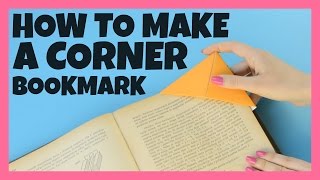 How to Make DIY Origami Corner Bookmarks [upl. by Juanne38]