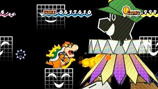 Super Paper Mario  Final Boss Super Dimentio No Damage [upl. by Kirad]