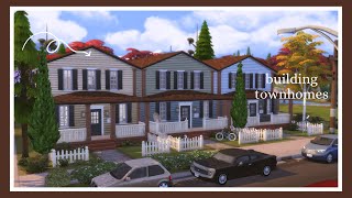 lets make town homes  working on my save file  the sims 4 [upl. by Masterson978]