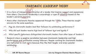 Leadership amp Theories 5  Emerging Theories NTA UGC NET  By AIR JRF Reema Nayyar [upl. by Nyletak645]