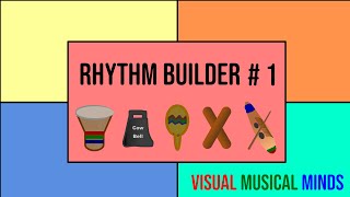 Rhythm Builder 1 Drum Cow Bell Maraca Claves Guiro [upl. by Narcis]