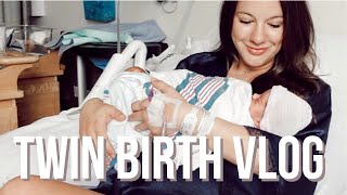 TWIN BIRTH VLOG  NATURAL DELIVERY  HEATHER FERN [upl. by Kemme]