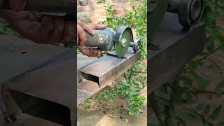 Homemade angel grinder stand for all types of metaliron cutting tools diytools seniorwelder [upl. by Jackson]