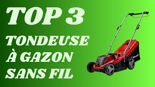 Top 3  Meilleure Tondeuse A Gazon Batterie Sans Fil 2024 [upl. by Bolen]