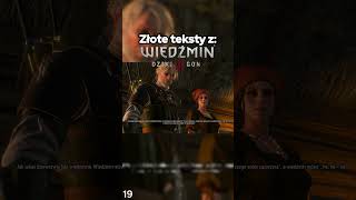 Złote teksty z Wiedźmin 3 śmieszne foru wiedźmin gaming thewitcher polska gry witcher [upl. by Haididej]