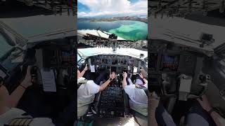 Rate this approach view aviation landing boeing737 boeinglanding commercialaircraft avgeek [upl. by Ing]