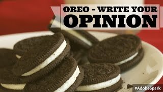 OREO  HOW TO WRITE YOUR OPINION [upl. by Nnylsia]