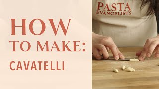 How to make cavatelli pasta [upl. by Yrrep356]