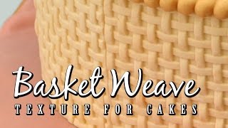 Basket Weave Texture For Cake Decorating [upl. by Mara]