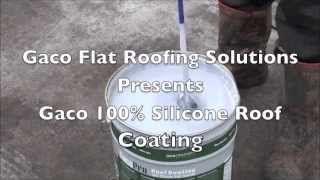 Gaco Silicone flat roofing waterproofer [upl. by Nnyrb]