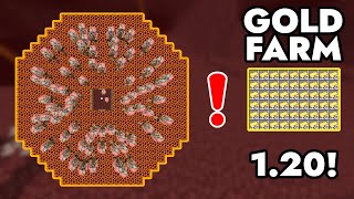 Minecraft Best Easy Gold Farm 1214  1450 Ingots per Hour [upl. by Fitton516]