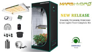 Install Ventilation Kit of Mars Hydro TS600 TS1000 TSW2000 Grow Light Complete Kit [upl. by Ysor]