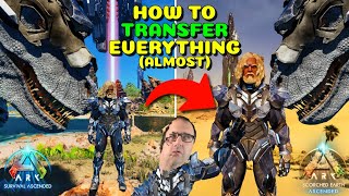 How to TRANSFER everything almost  Ark Survival Ascended [upl. by Adalai336]