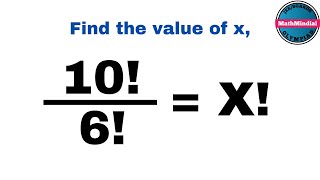 Factorial Problem Maths Olympiad  Factorial Notation  Factorials  Factorial Equation [upl. by Azer]