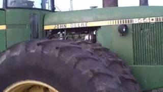 John Deere 8440 Cold Start EZ Steer [upl. by Shawn]