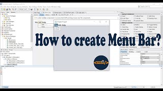 How to create Menu bar in Java Netbeans [upl. by Nolan]