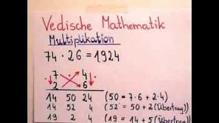 Vedische Mathematik  Superschnelle Multiplikation von zweistelligen Zahlen [upl. by Aliekahs]