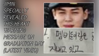 Jimin Specially Revealed This Heart Warming Message On Graduation DayLatestjiminyoongibtssuga [upl. by Tisbee]