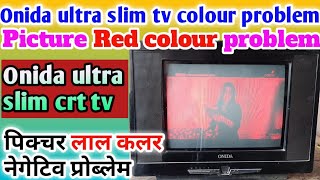 Onida ultra slim tv colour problem  Onida ultra slim tv red colour picture problem [upl. by Cavanagh]