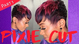 The Best way to Cut A Pixie Hair Cut  PART 1  EnhanceByLynette [upl. by Idorb892]