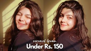 How To Color Your Hair At Home Under Rs150  Garnier Caramel Brown [upl. by Lethia]