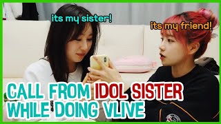 ENG ITZY Chaeryeong Call IZONE Chaeyeon during VLIVE ft Chaeryeoung friend Jo Yuri [upl. by Nalac129]