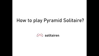 How to play Pyramid Solitaire Free [upl. by Nudd]