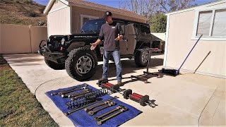 Jeep Wrangler JKU Suspension UPGRADE Game Changer 6Pak DIY  Lift Kit [upl. by Read]