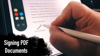 Signing PDF Documents with an iPad [upl. by Abernon]