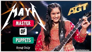 AGT Master of Puppets  Maya Neelakantan Full Song [upl. by Goerke]