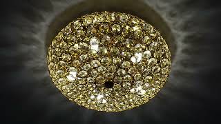 IDEAL LUX KING PL5 073187 GOLD Ceiling Lamp [upl. by Adnerol]