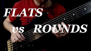 Bass Strings Comparison  Flats or Rounds for Fretless Bass [upl. by Eitten]