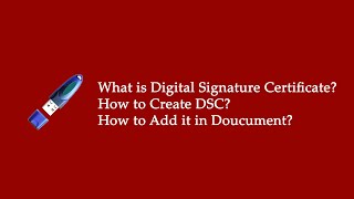 Digital Signature  How to Create and Add in PDF explained in Tamil [upl. by Pergrim911]