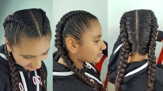 TRENZAS BOXEADORA  BOXER BRAIDS  TRENZAS HOLANDESAS  HOW TO CORNROW  DIANA ROJAS [upl. by Landers]