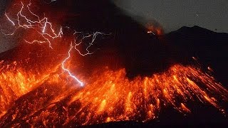 Japanese volcano erupts on nuclear power station island [upl. by Consuela304]